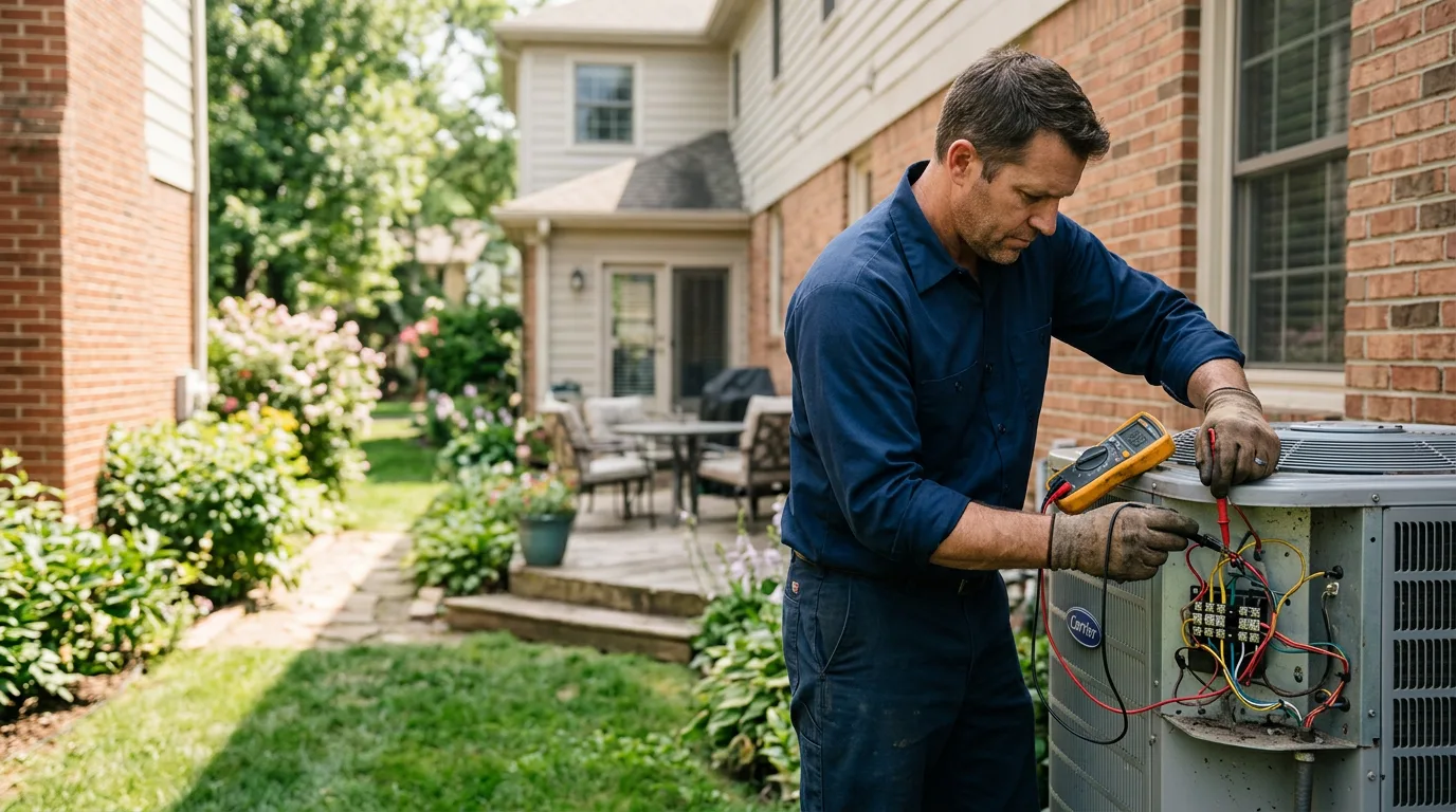 HVAC technician working near Watertown, WI